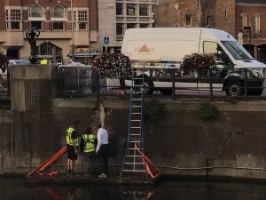 Herstel Kadermuur Rokin Amsterdam